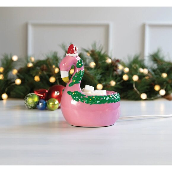 Packed Party Pink Flamingo Holiday Wax Warmer Electric New In Box - Picture 2 of 7